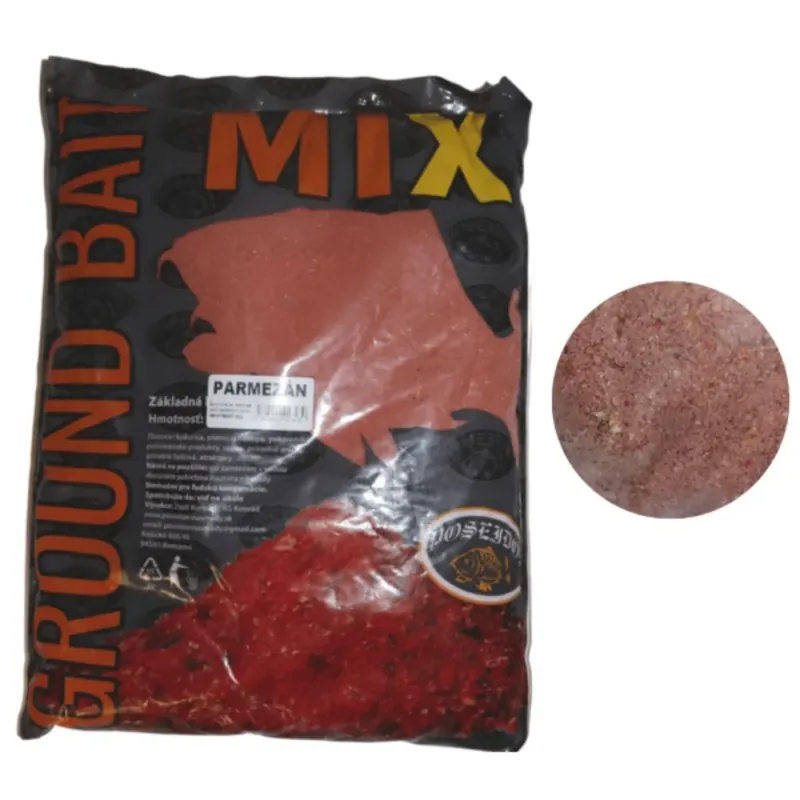 Autentický Poseidon Groundbait Mix Parmezan 2 kg